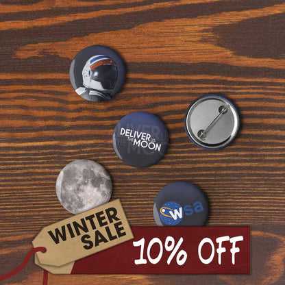 Deliver Us The Moon Set of Pin Buttons