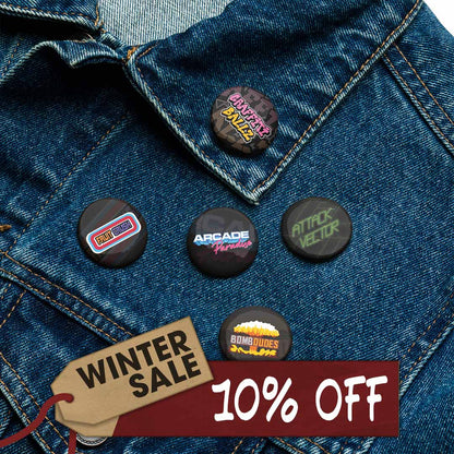 Set of Arcade Pin Buttons