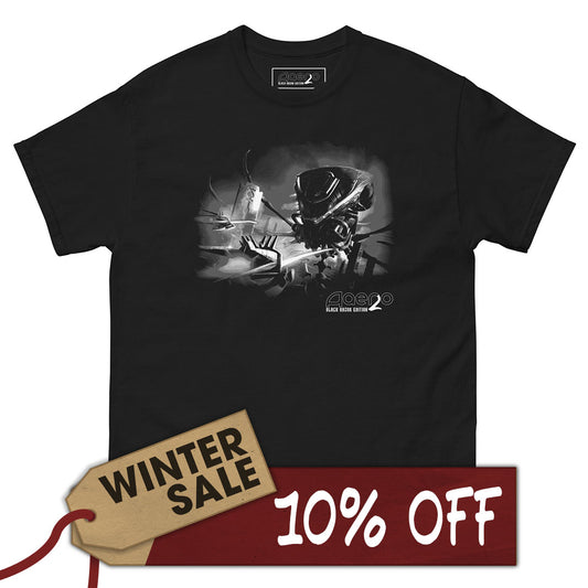 Aaero2: Black Razor Edition Unisex Classic Tee in Grey