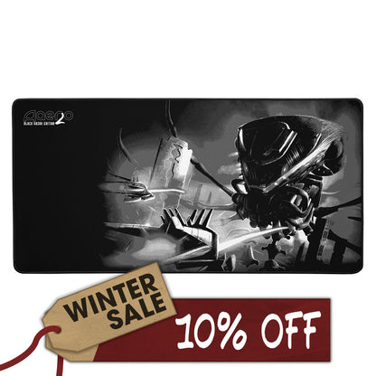 Aaero2 : Black Razor Edition Mouse Pad in Grey