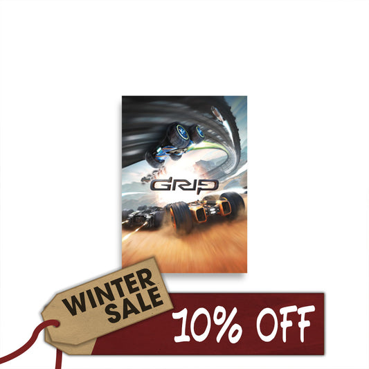 GRIP: Combat Racing "EXPLOSION" A2 Art Print / Poster