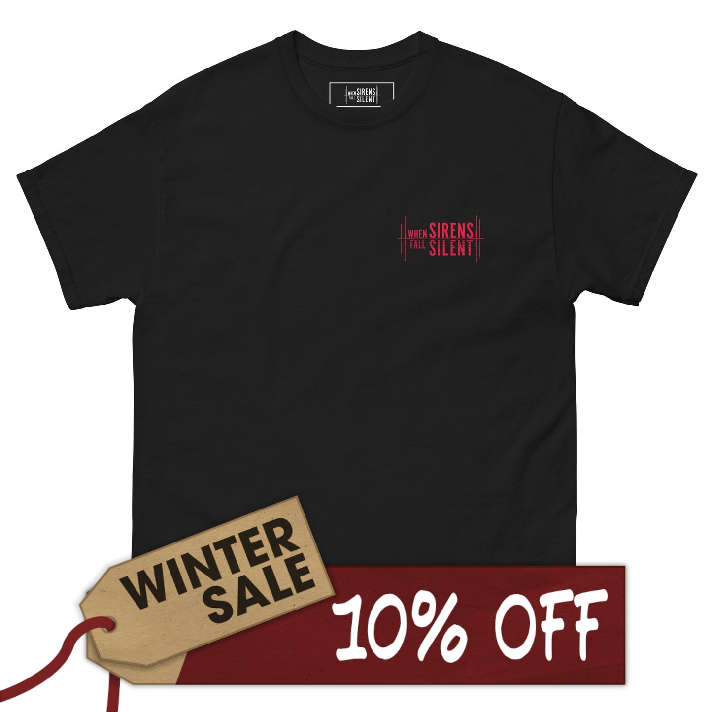 When Sirens Fall Silent Subtle Logo tee