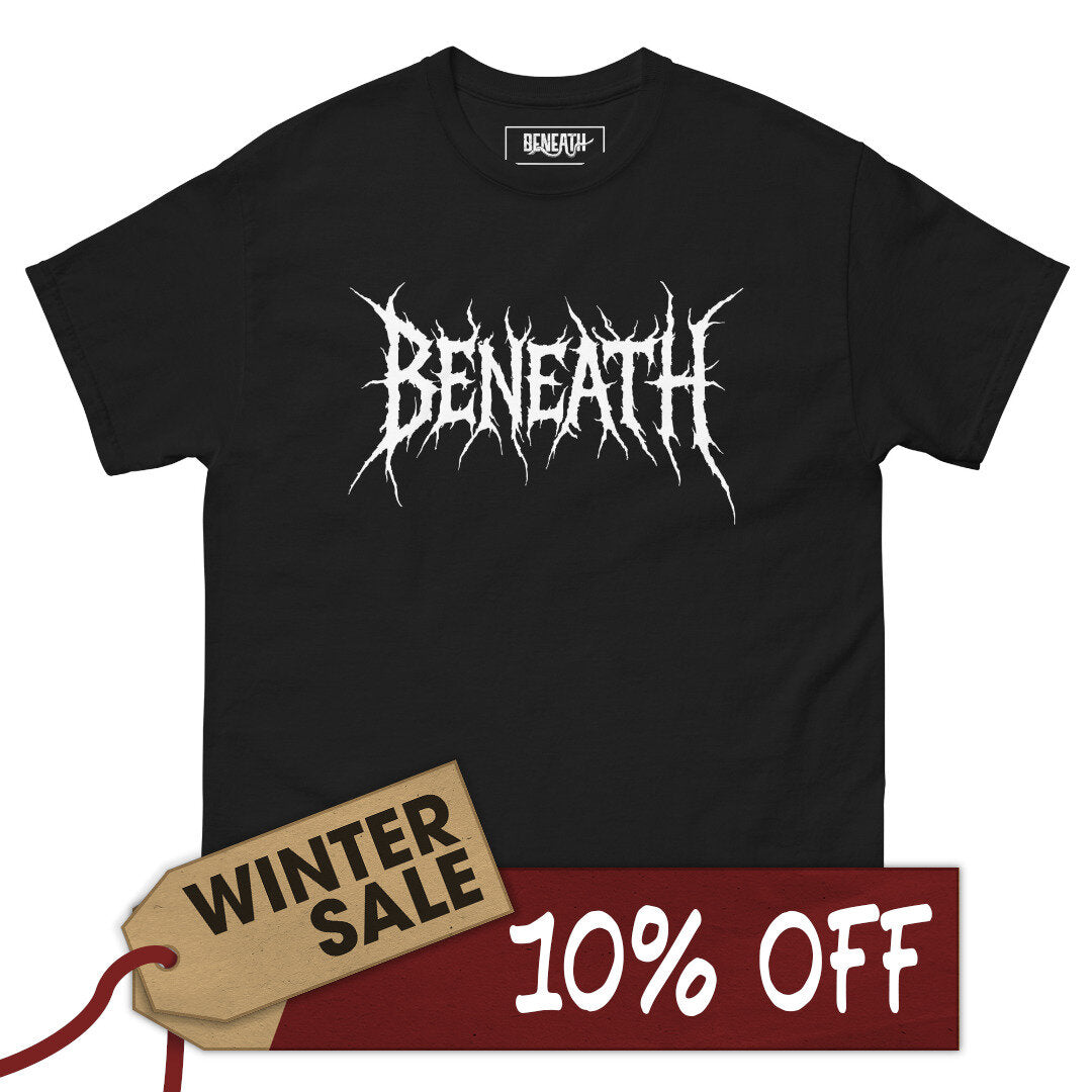 Beneath Metal logo classic tee