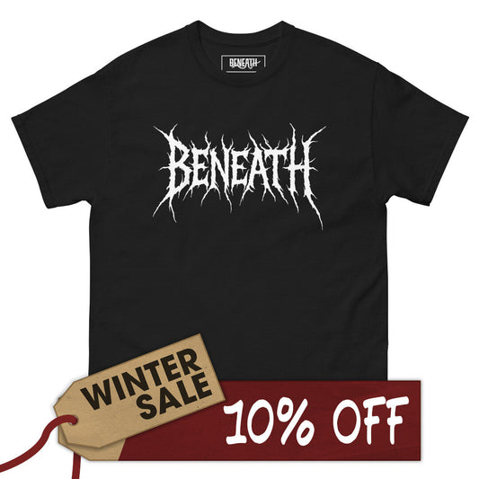 Beneath Metal logo classic tee